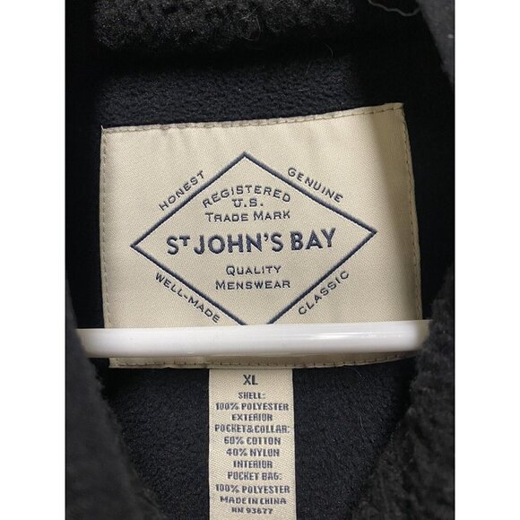 St John’s Bay Windproof Fleece Vest XL Black New - Picture 5 of 9